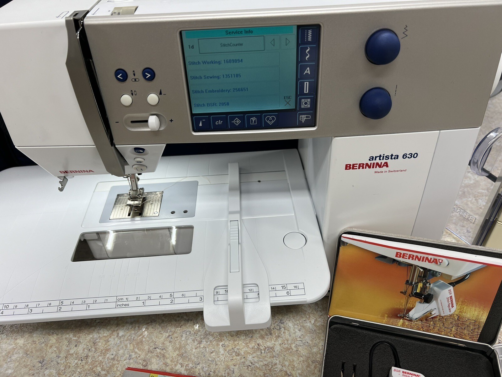 Bernina Artista 630 Sewing, Quilting, and Embroidery Machine with BSR