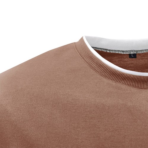Men Sweatshirt Long Sleeve Pullover Mens Fall Casual Crew Neck Sports Hoodie Top - Picture 49 of 60