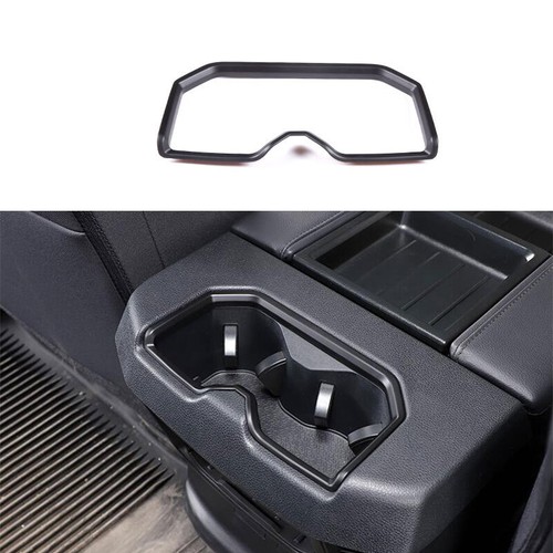 For Toyota Tundra 2022-2024 Matte Black Rear Water Cup Panel Frame Decoration - Picture 1 of 14