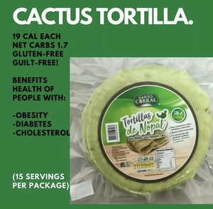 Guilt Free Tortillas Cactus 19cal Each Gluten Free Keto Friendly 1g Carbs Ebay