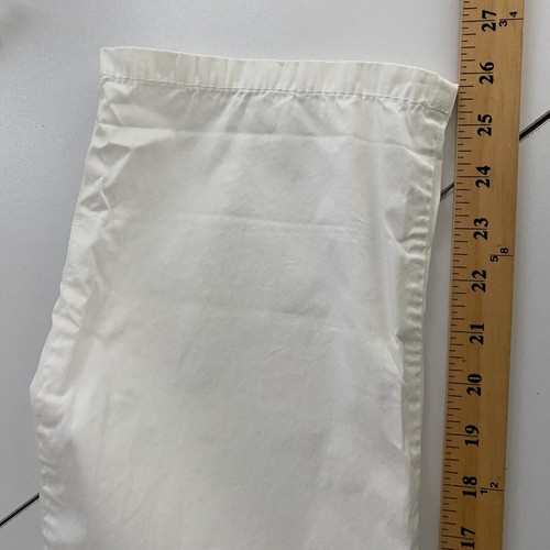 Express Pleated Crop Pants Size 6 White Belted Cotton Mid Rise - Picture 10 of 11