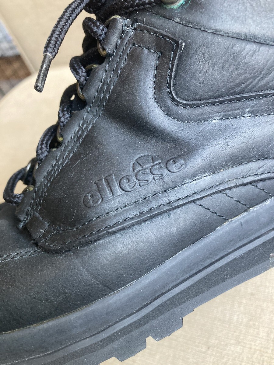 Vintage Ellesse Women's Size 8L US Fur Lined Black Boots Vintage Ellesse Women's Size 8L US Fur Lined Black Boots