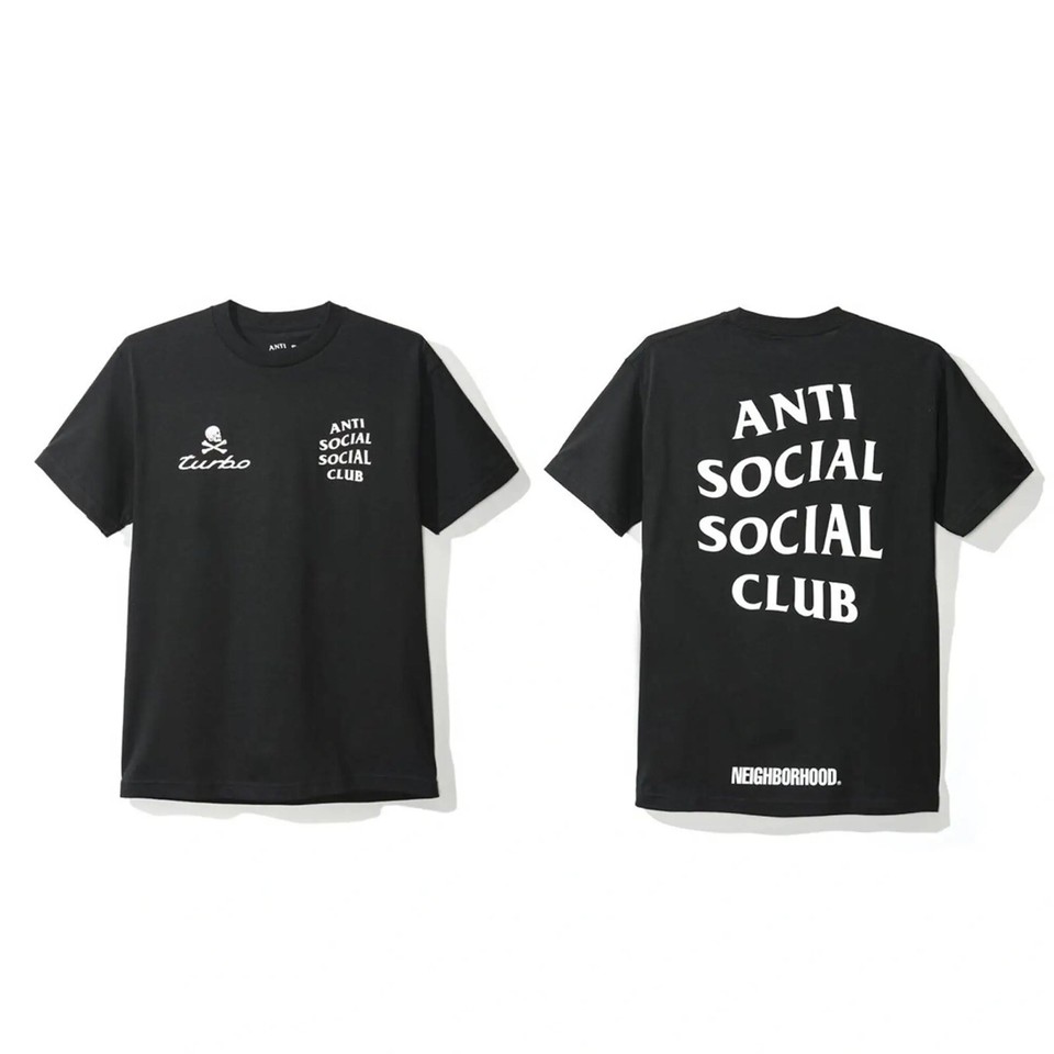T-Shirt Manches Longues Anti Social Social Club X NEIGHBORHOOD - Taille XL - Rose - Neuf Avec Étiquette