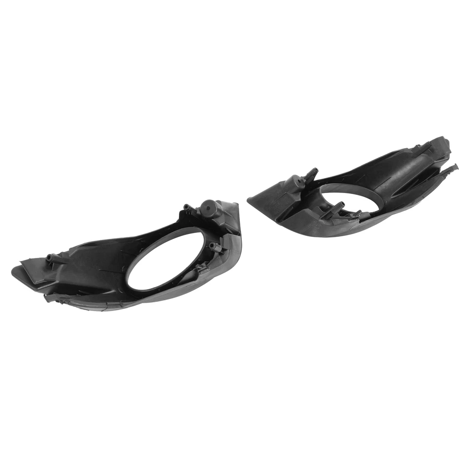 Pair Black Replacement Fog Light Bezel Lamp Cover For Honda Fit 2009 2010 2011 - Imagem 4 de 4