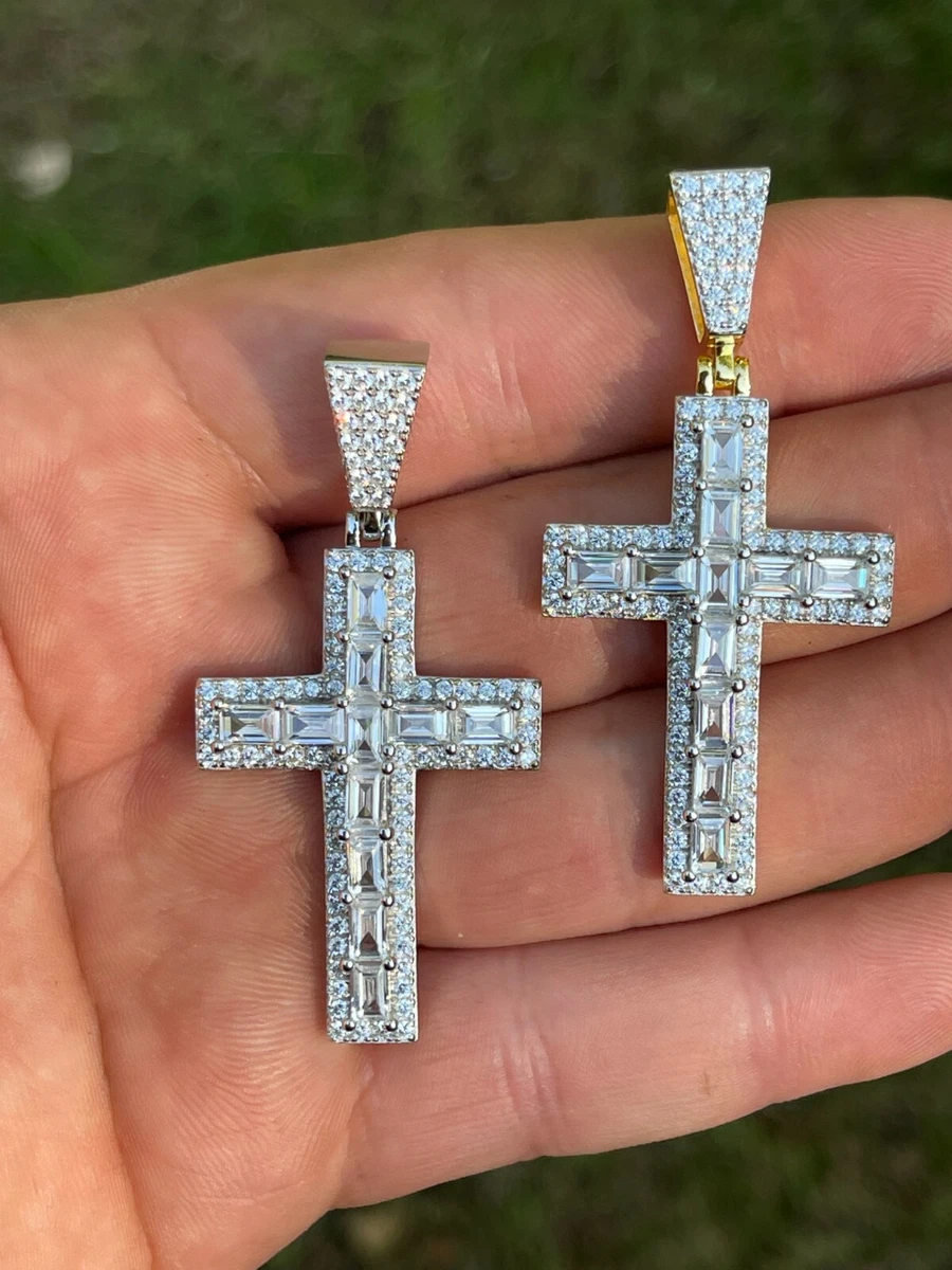 Tennis shop cross earrings