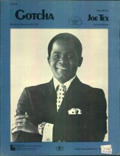 Sheet Music: JOE TEX I Gotcha