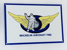 12in Michelin Aircraft Tires Vintage Style Heavy Metal Steel Sign