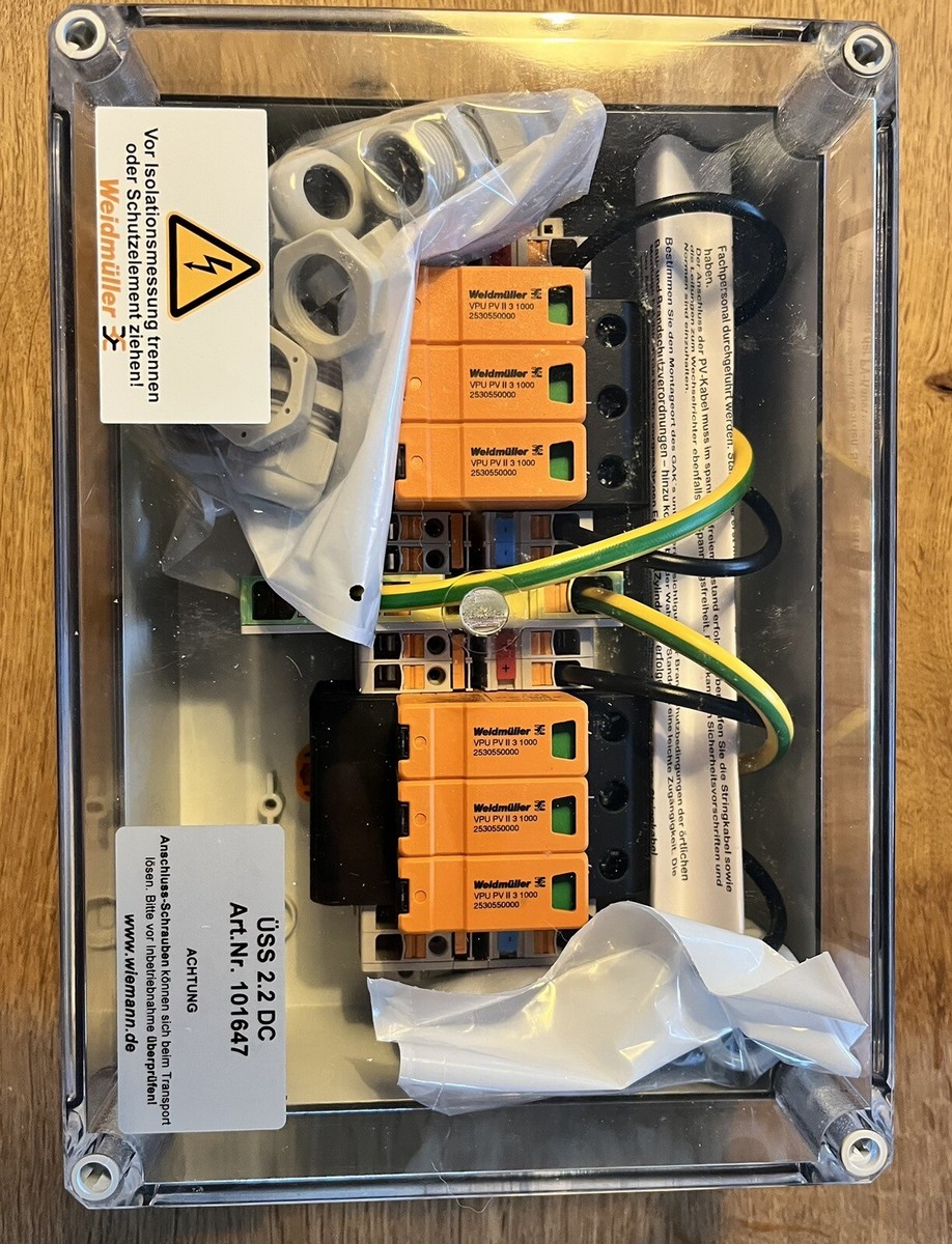 Weidmüller ÜSS 2.2.- 2 MPP PV/Solar Überspannungsschutz-Box 2  