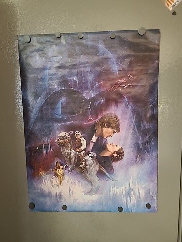 Empire Strikes Back Lucasfilm LTD 1980 Poster Han Solo Leia 20x28 Movie Poster