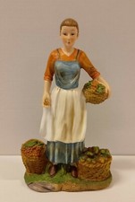 STATUINA PERSONAGGIO PER PRESEPE DA CM 30 IN RESINA DECORATA A MANO