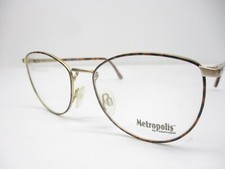 New Vintage Eyeglass Frames Metropolis Italy 8678 Tort GEP Retro Preppy 54 NOS