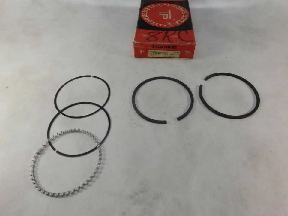 Anillos de pistón Toyota Corona Celica HiLux 8RC tamaño estándar 1969-1971 Foto 2 de 3
