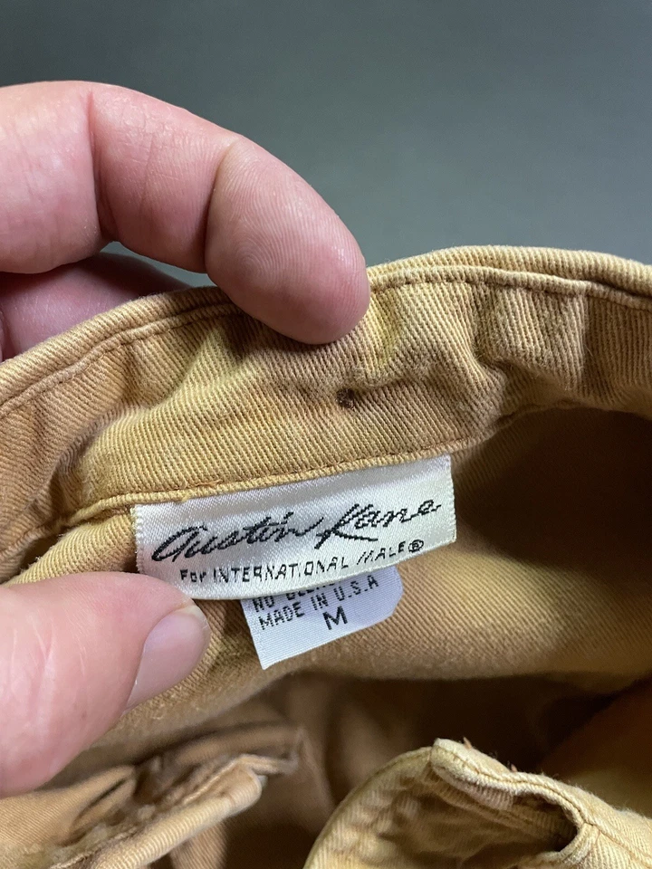 Austin Kane men's Button Down Long Sleeve Shirt Denim Medium Made In USA 44 - Image 3 of 4