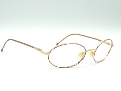 Marchon 106 218 Tortoise Gold Oval Eyeglass Frames