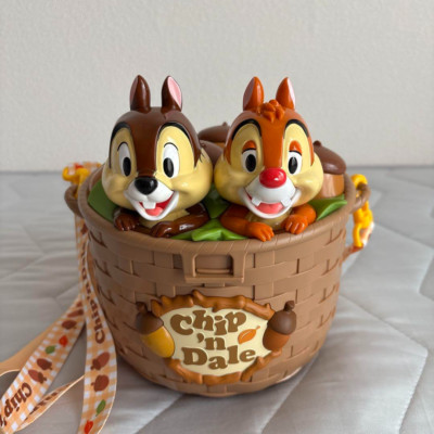 Tokyo Disney Resort Chip & Dale Popcorn Container Bucket TDL Used #eq1