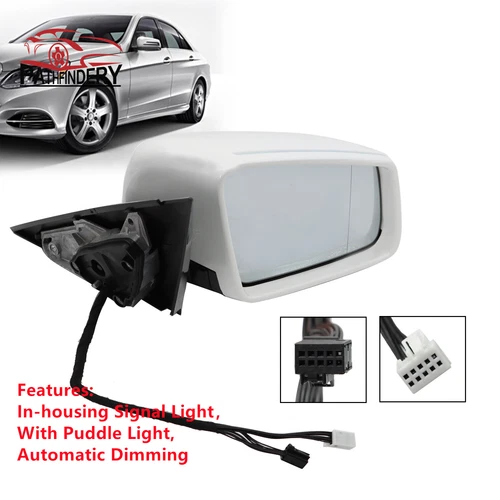 For 2010-2015 2016 MERCEDES E350 E400 E550 WHITE RIGHT SIDE PASSENGER MIRROR