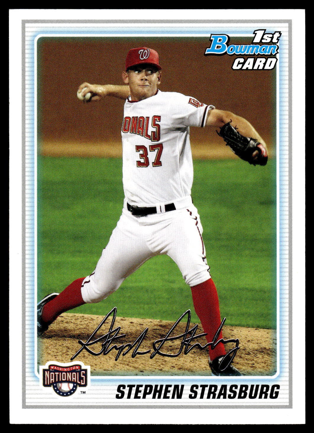 2010 Bowman #BP1a Stephen Strasburg Prospects Card
