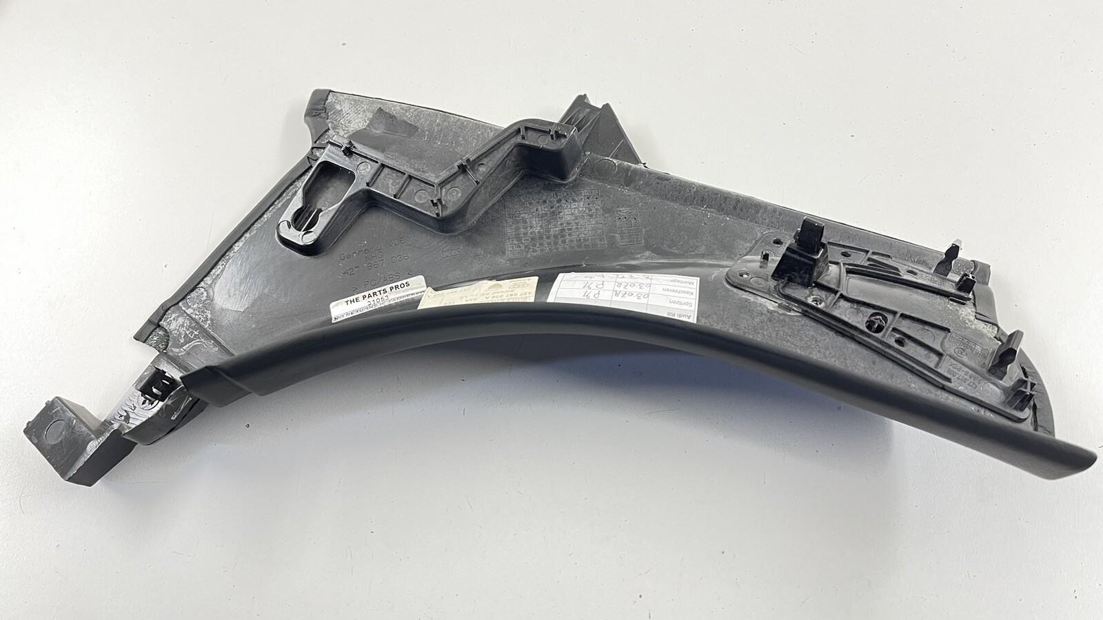 11-15 AUDI R8 SPYDER PASSENGER RIGHT REAR INTERIOR COVER TRIM LEATHER OEM