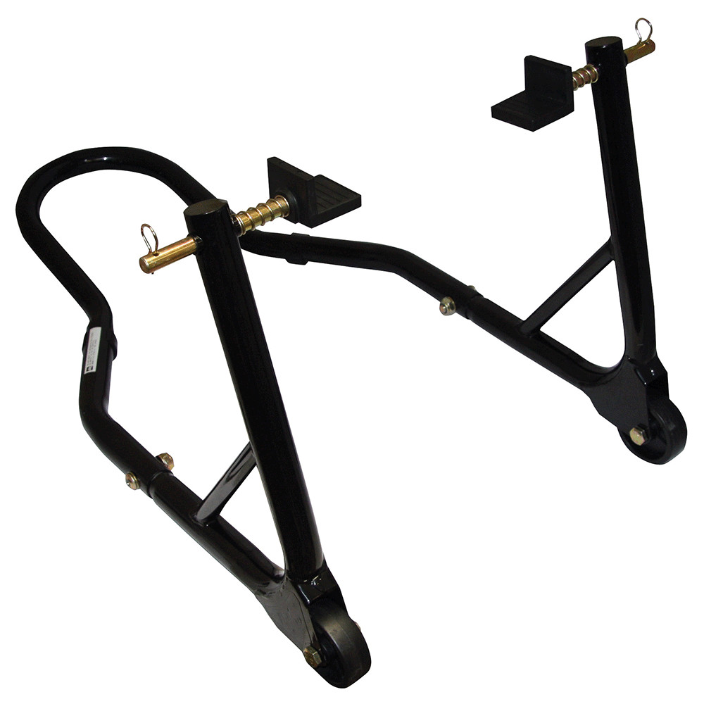 MOTOGP ROUND TUBING REAR TRACK PADDOCK STAND - BLACK