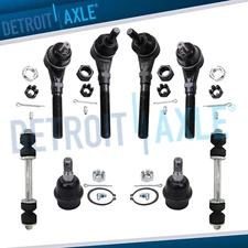8pc Inner Outer Tie Rod Set Lower Ball Joint Kit Sway Bar Links for F-150 4x4