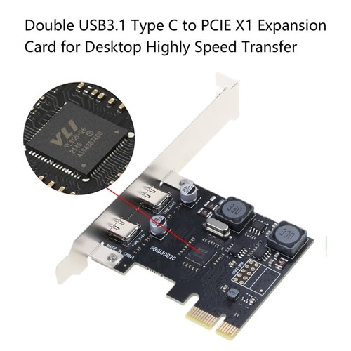 USB3.1 Type C PCIExpress Interfaces Expansion Card for Desktop Computers - Afbeelding 7 van 8