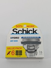SCHICK HYDRO DRY SKIN 6 cartridges refills