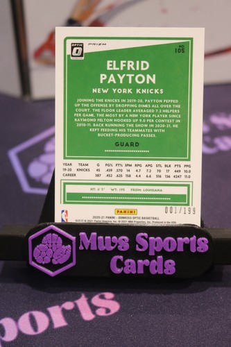 Elfrid Payton Orange 2020-2021 Donruss Optic - Picture 2 of 2