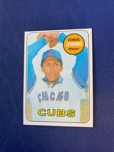 1969 Topps #640 Fergie Jenkins HOF - Cubs -  Sharp High Number SP 