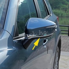 For Mazda Cx-3 2016-2024 Chrome Side Rearview Mirror Strips Trims Accessories