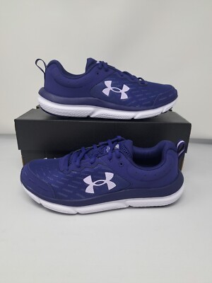Under Armour Shoes Women size 9 Training UA Charged Assert 10 Running Gym Blue.