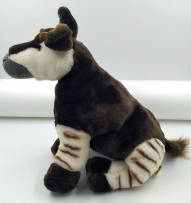 Wild Republic Okapi Plush Stuffed Animal Toy 12'' 2011 Pellet Filled