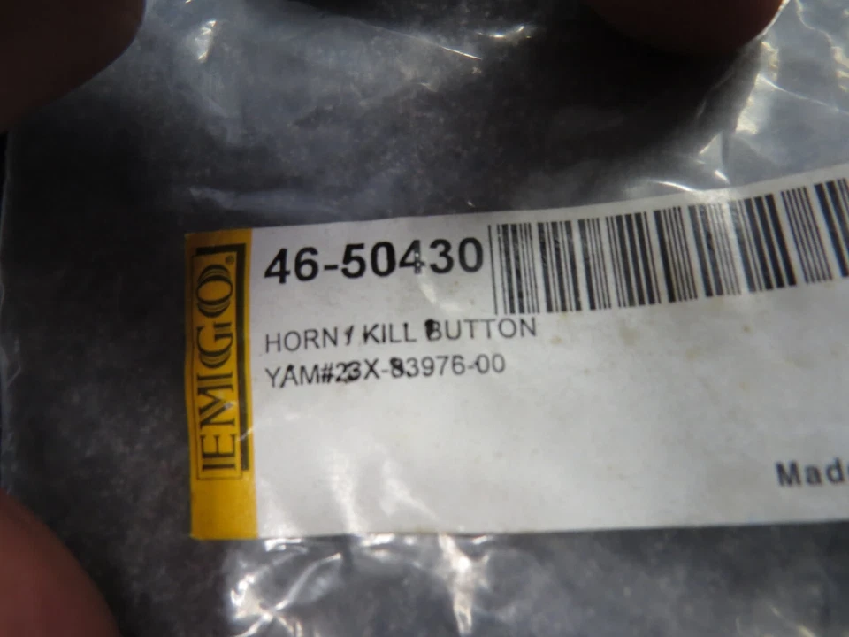 Nuevo de Lote Antiguo Botón de Bocina Emgo Se Adapta a: Yamaha IT200 IT490 TT225 TY350 YZ250 46-50430 Foto 4 de 4