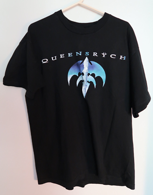 Vintage Queensryche Black T-Shirt XL Giant Promised Land 1990's