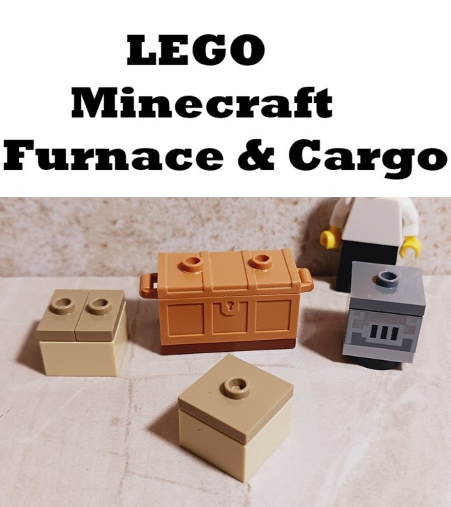 New LEGO Minecraft Box Cargo Treasure Chest Furnace Door Closed