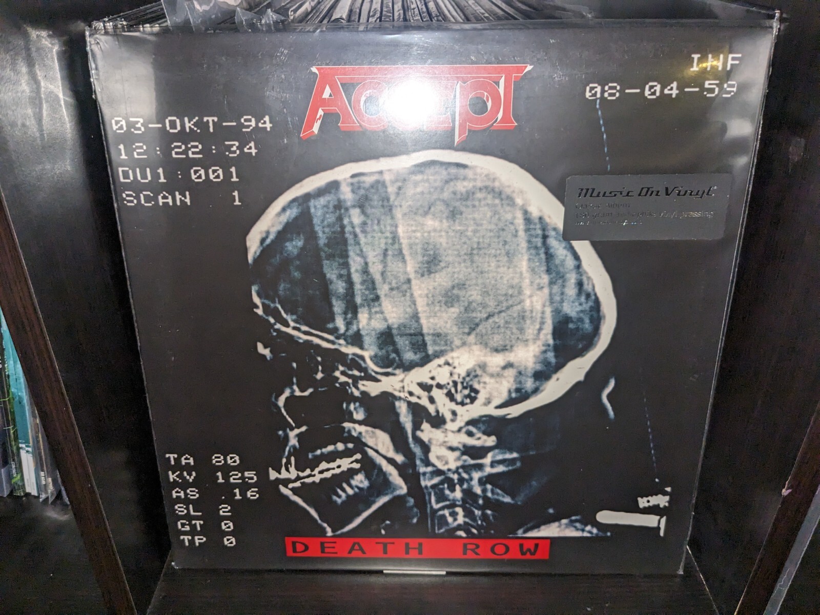 Accept - DEATH ROW - Переиздание виниловой пластинки объемом 180 г, НОВАЯ И ЗАПЕЧАТАННАЯ!! Редкий альбом!