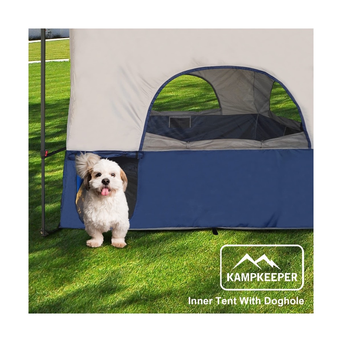 KAMPKEEPER Tenda a baldacchino, 25,4 x 25,4 cm, con pareti laterali, tenda a baldacchino pop-up per giardino, matrimonio, campeggio, feste, con 2 pareti laterali, 4 pesi e borsa per il trasporto