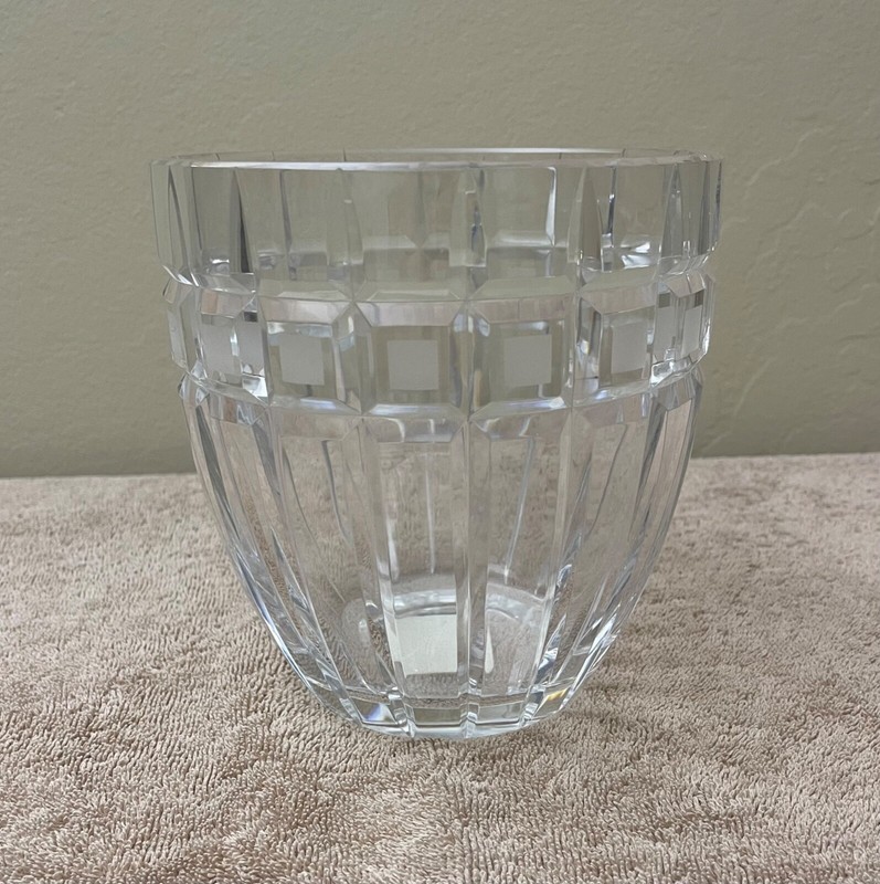 Elegant Waterford Crystal Quadrata Ice Bucket (Tongs Not Included)