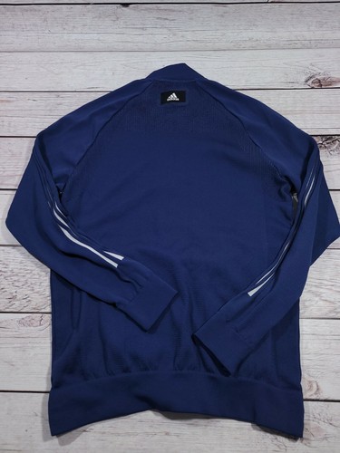 ADIDAS MENS NAVY BLUE ZIP UP LONG SLEEVE JACKETS SIZE SMALL W4 - Picture 5 of 7