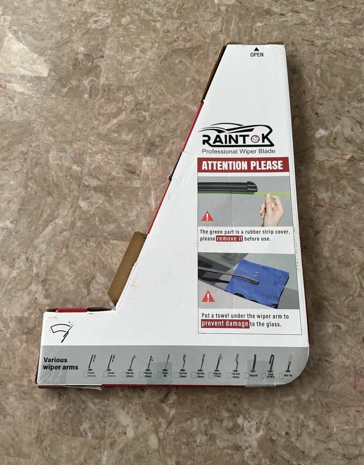Limpadores de para-brisa Raintok TCY-M 2018-2023 CHEVROLET TRAVERSE 24" 20” 10” chevy - Imagem 3 de 3