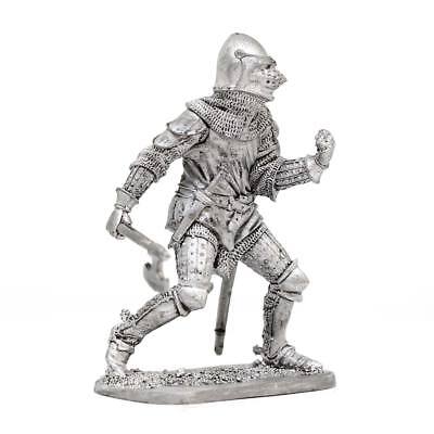 14 cent.." metal sculpture 1/32 Tin toy soldier "French Knight 54mm #Z55