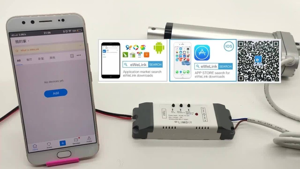 DC12V 24V Remote Controller for Linear Actuator Motor WIFI Mobile App ...