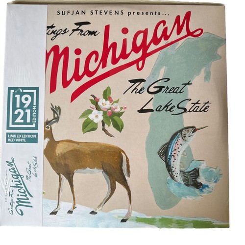 Sufjan Stevens Michigan (hmv Exclusive) 2x Red Vinyl 12" Album, Mint, Sealed. - Picture 2 of 3
