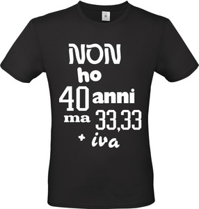 t shirt 40 anni