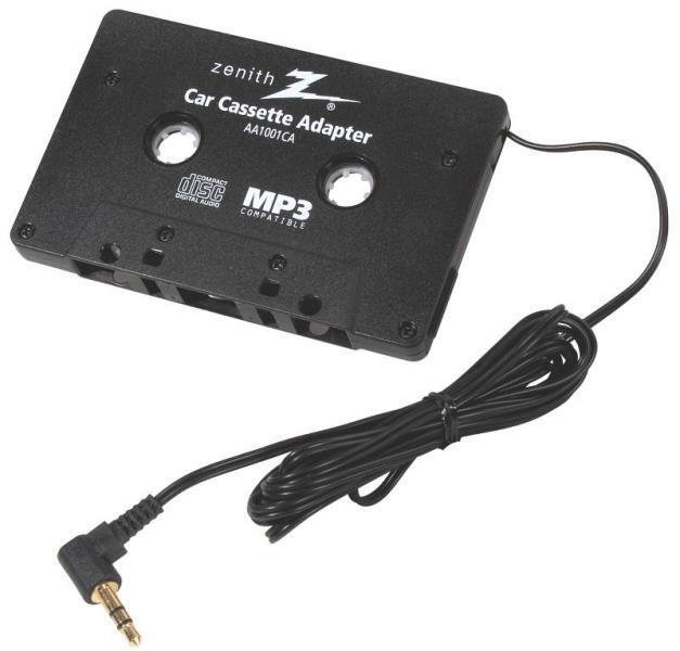 NEW ZENITH AA1001CA UNIVERSAL MP3 CAR CASSETTE ADAPTER 2756526