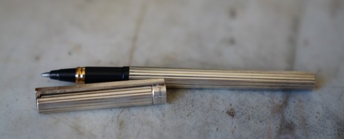 Rare Kugelschreiber Tintenroller S.T.DUPONT Klassisch Sterling Silber 925-