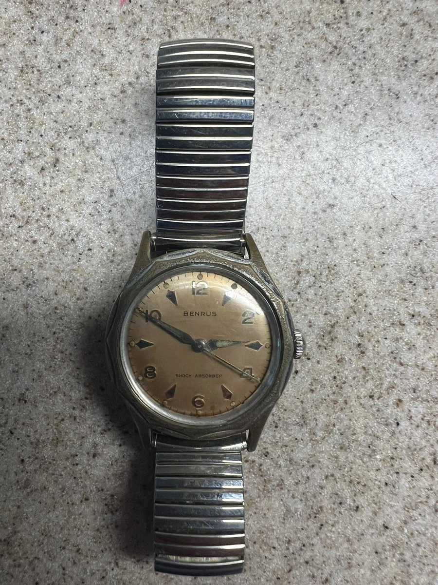 Very Rare Vintage Benrus Stainless Steel Watch 1960s AUTOMATIC