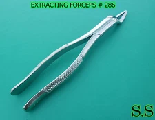 EXTRACTING FORCEPS DENTAL SURGICAL INSTRUMENTS # 286