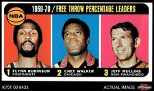 1970 Topps #4 Flynn Robinson Free Throw Pct Leaders 5 - EX
