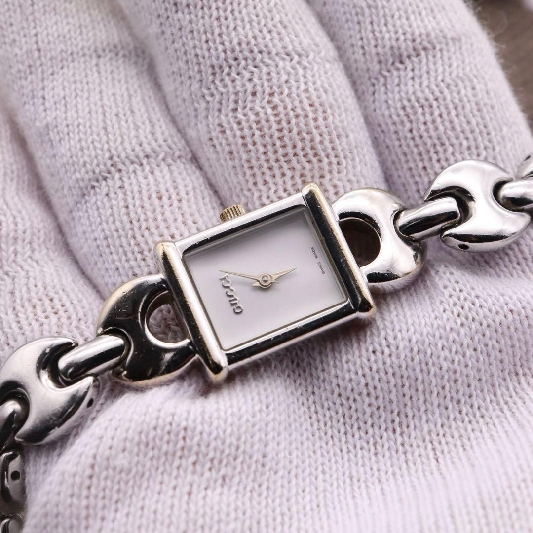 Gucci 1800L Watch Quartz Women's White Dial Silver No Box From Japan Working thumbnail 7