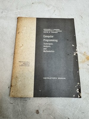 computer programming techniques analysis and mathematics manual Andree 
